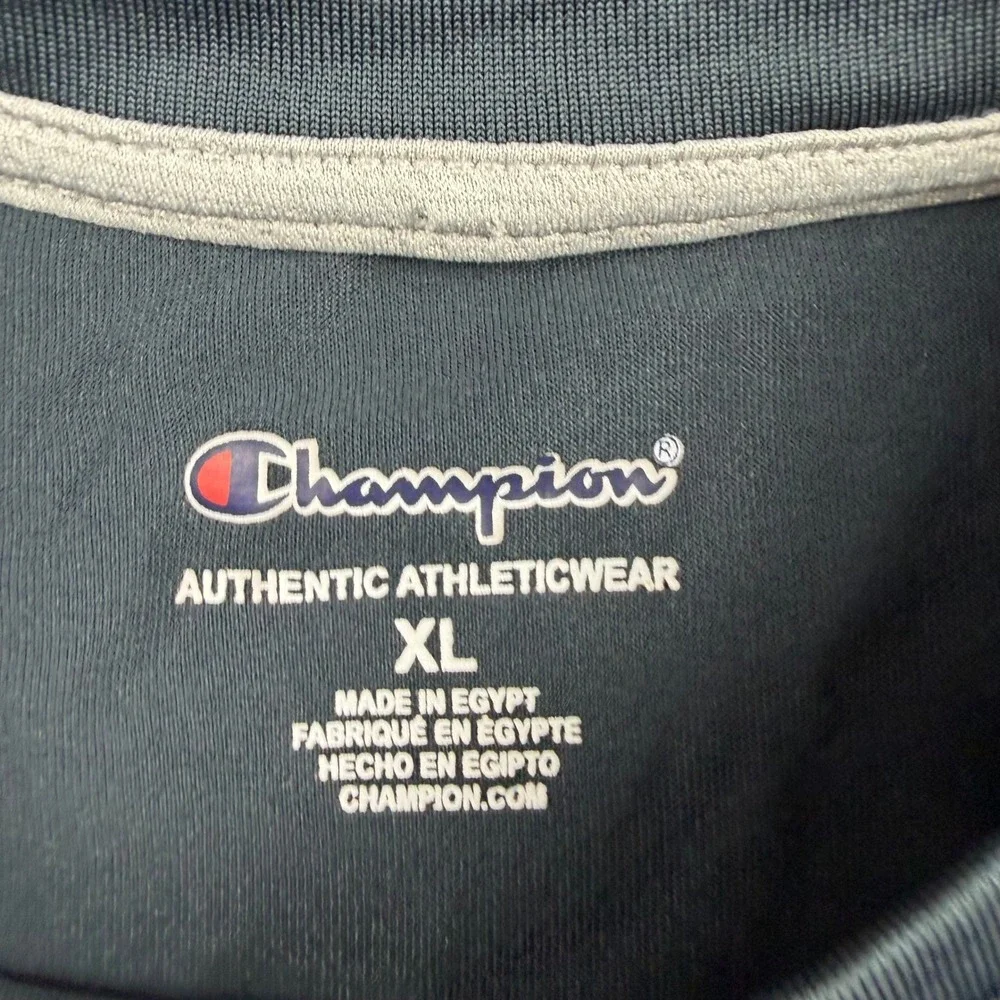 Champion Men's XL Gray Dry Cell Performance Short Sleeve T-Shirt Athletic Top - Picture 3 of 8